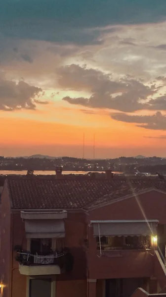 corfu, sunset